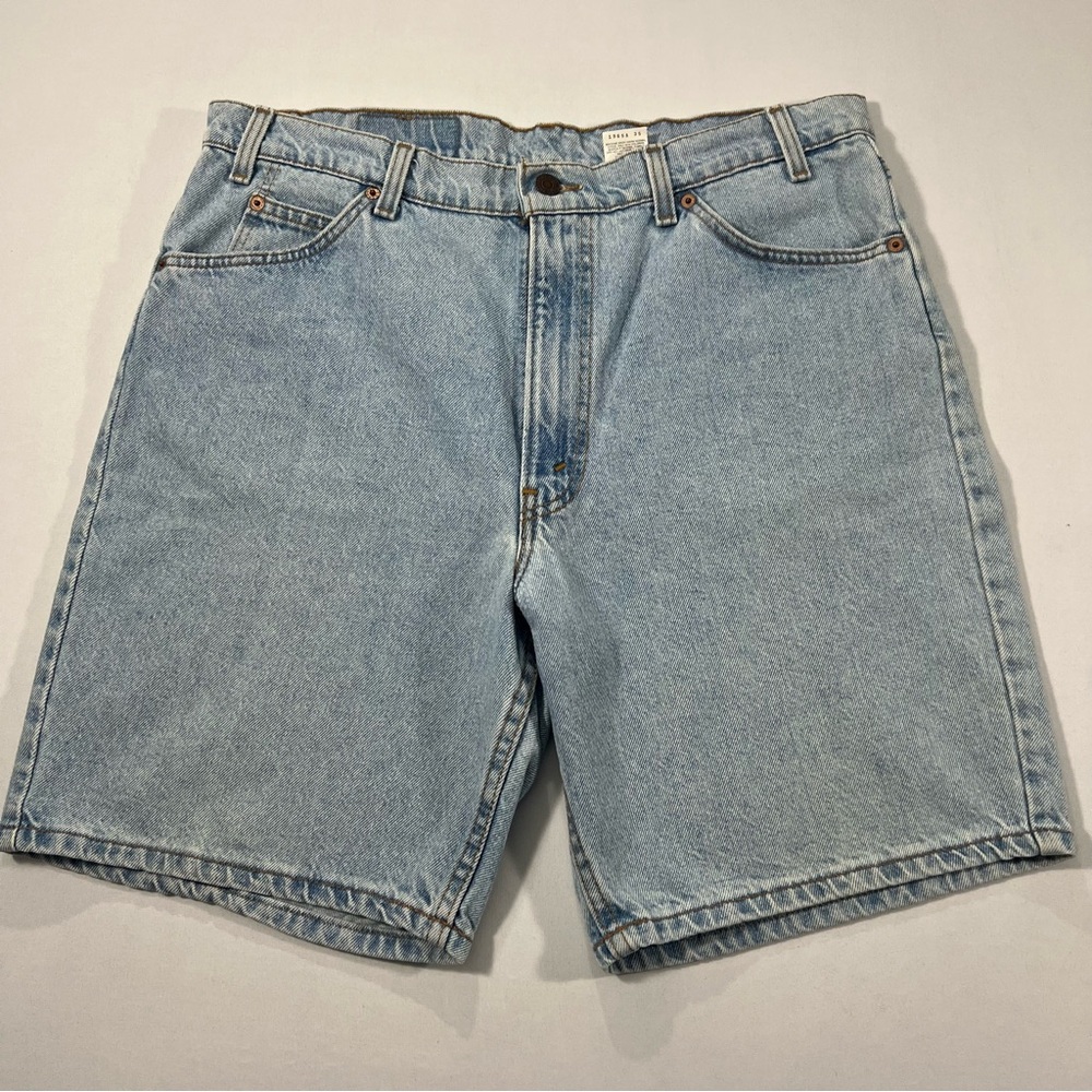 Levi’s 550 Vintage Denim Shorts USA Made 90s High Rise Light Wash W36